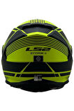Storm 2 Dodger Neon Sarı Full Face  Motosiklet Kaskı Siyah Camlı