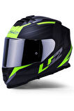 Storm 2 Nerve Neon Sarı Fullface Motosiklet Kaskı Gri Camlı