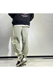 Yanları Şerit Detaylı Erkek Baggy Eşofman Altı
