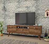 Penta Ahşap Ayaklı Ceviz 140 Cm Tv Sehpası