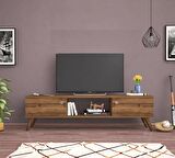 Wood Ahşap Ayaklı Ceviz 160 Cm Tv Ünitesi