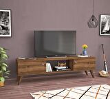 Wood Ahşap Ayaklı Ceviz 160 Cm Tv Ünitesi