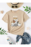 KEDİ BASKILI ÇOCUK TİŞÖRT