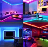 CATA 6W RGB Şerit Led Seti (5 Mt RGB Led 96 Renk + Trafo + Rgb Kumanda) CT-4557