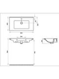 Turavit Bella 065 cm Etejerli Lavabo