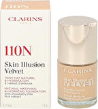 Clarins Skin Illusion Velvet 110N 30 ml Matlaştırıcı Fondöten