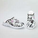 Beyaz Panda Temalı Ortopedik Hafif Tabanlı Medikal Tabanlı Sabo Terlik Ortopedik Terlik Hemşire Terliği Hastane Terliği Sabo Terlik