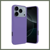 Bezos iPhone 17 Pro Uyumlu First Silikon - Lila BEZOS1