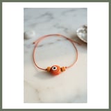 Bezos Handmade Bohem Turuncu Nazar Kolye BEZOS1