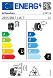 Bfgoodrich 265/70 R17 115T Trail-terrain T/a Otomobi̇l 4 Mevsi̇m Lastiği ( Yıl: 2023 )