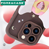 Forzacase iPhone 14 Pro ile uyumlu Butterfly Serisi 3D Kelebek Figür Tasarımlı Silikon Kılıf