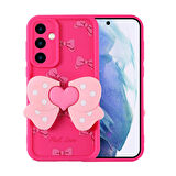 Forzacase Samsung Galaxy A55 ile uyumlu Butterfly Serisi 3D Kelebek Figür Tasarımlı Silikon Kılıf