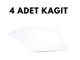 (B4) Bebek El Ayak İzi Anı Seti 4 Adet Baskı Kağıdı