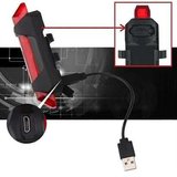 Buffer USB Şarj Edilebilir Parlak Bisiklet LED Lamba Su Geçirmez Güvenlik Uyarı Arka Lamba Işığı