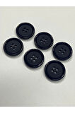 Trençkot Mont Düğmesi Italyan Düğme 20'lı Set Siyah 2,5 Cm (M8926)