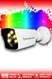 BAYICAM 1 Kare Kamera Bullet Dış Mekan Full HD Renkli Gece Görüşlü Warmled Kameralı AHD Güvenlik Kamerası