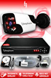 BAYICAM 1 Kameralı Panda 1 Dış Kamera Set 320 GB HDD Full HD Gece Görüşlü Güvenlik Kamerası Sistemi
