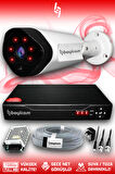 BAYICAM 1 Kameralı Uzay 1 Dış Kamera Set HDD'siz Full HD Gece Görüşlü Güvenlik Kamerası Sistemi