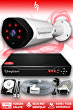 BAYICAM 1 Kameralı Uzay 1 Dış Kamera Set 100 GB HDD Full HD Gece Görüşlü Güvenlik Kamerası Sistemi