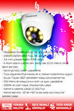 BAYICAM 3 Kameralı Kare 2 İç Kamera Set 100 GB HDD Full HD Renkli Gece Görüşlü Güvenlik Kamerası Sistemi