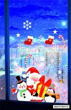 Bizerk Görsel Yeniyıl Noel Baba Kardanadam Çocuk/Bebek Odası Kreş Anaokulu Duvar Sticker