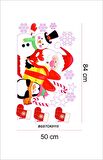 Bizerk Görsel Yeniyıl Noel Baba Kardanadam Çocuk/Bebek Odası Kreş Anaokulu Duvar Sticker