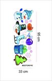 Bizerk Görsel Yeniyıl Noel Baba Kardan adam Çam ağacı Çocuk/Bebek Odası Kreş Anaokulu Duvar Sticker