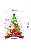 Bizerk Görsel Yeniyıl Çam Ağacı Noel Baba merry christmas Noelbaba  Çocuk/Bebek Odası Anaokulu Duvar Sticker
