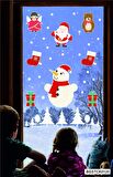 Bizerk Görsel Yeniyıl Noel Baba Kardanadam Hediye Melek Çamağacı Çocuk/Bebek Odası Anaokulu Duvar Sticker