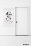 Bizerk Görsel 29 Ekim Yaşasın Cumhuriyet 29 Ekim Mustafa Kemal Atatürk Stickerı 40*70cm