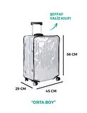 Şeffaf Valiz&Bavul Kılıfı, Kolay Temizlenebilir