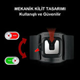 Bisiklet Motorsiklet Gidon Telefon Tutucu 2in1 Kol/Bilek Takılan Band Pratik Kilitli Telefon Tutucu