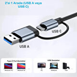 7 Port Usb 3.0 Hub 7in1 Usb 3.0 Hub Çoklayıcı Pc Bilgisayar Uyumlu Veri Aktarımı Mouse Klavye Bağlan