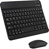 Kablosuz Bluetooth Türkçe Q Klavye ve Mouse Seti Ios/AndroidTablet Telefon Uyumlu Şarjlı