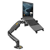 NB F80-FP Amortisörlü 10"-17" Uyumlu Laptop Standı - 17-30" Monitör Tutucu 2 si 1 Arada