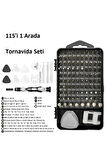 Profesyonel 115 Parça Tornavida Tamir Seti, Bilgisayar, Telefon , Tablet ve Saat Tamir Kiti