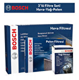 Peugeot 2008 1.2 PureTech Filtre Bakım Seti 3'Lü 2020-2024 BOSCH BH115295