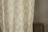 Massarelli Fon Perde Bush Desen Krem 1-2 Seyrek Pile 