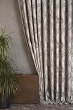 Massarelli Fon Perde Bush Desen Gri Pudra 1-2,5 Orta Sık Pile  