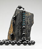 Oltu Taşı Özel Seri  Palmiye Desen İmame Oyma  İşçilikli Tespih