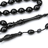 Oltu Taşı Beyzi Kesim Nakkaş Oyma İmame Tespih