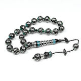 Oltu Taşı Maskot Çeşmi Bülbül İşlemeli Tespih