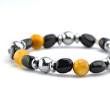 Kaplan Gözü ve  Oltu Taşı Bileklik