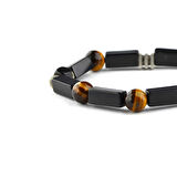 5'li Kaplan Gözü ve Oltu Taşı Bileklik