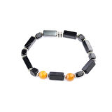 2'li Hematit ve Kesme Oltu Taşı Bileklik