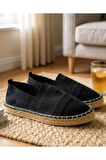 Basic Hasır Detaylı Erkek Espadril