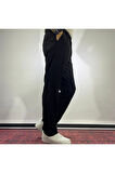Pile Detaylı Baggy Kumaş Pantolon