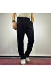 Pile Detaylı Baggy Kumaş Pantolon