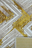 Kaymaz Tabanlı Kesme Kabartmalı Salon Koridor Mutfak Halısı5014G Gold