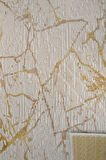 Kaymaz Tabanlı Kesme Kabartmalı Salon Koridor Mutfak Halısı 5036GLD Gold